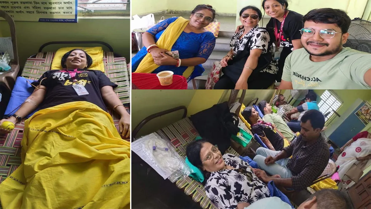 যাত্রা শিল্পীদের রক্তদান শিবির