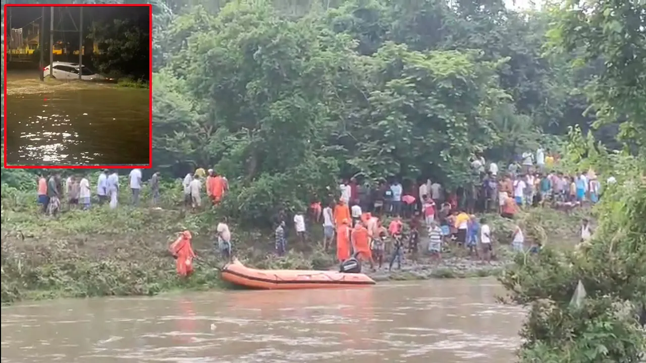 জলের তোড়ে ভেসে গেল গাড়ি, মৃত প্রাক্তন সৈনিক