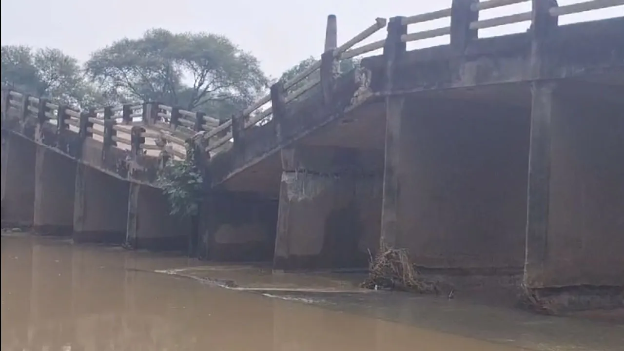 ভারী বৃষ্টির জেরে ভেঙ্গে গেল আস্ত ব্রিজ