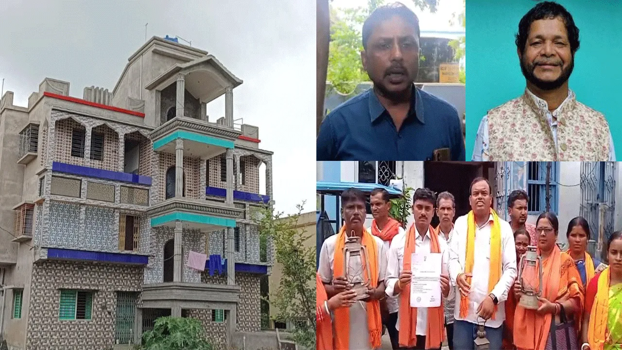 ৫০ লক্ষ টাকা লুঠ, আবার বালি, কয়লার টাকাই নাকি অট্টালিকা তৃণমূল পঞ্চায়েত নেতার, অভিযোগ