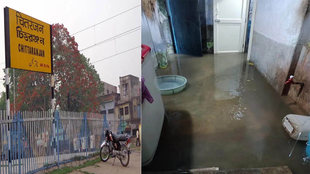 সিএলডব্লু কোয়াটার্সে জল থৈ থৈ অবস্থা