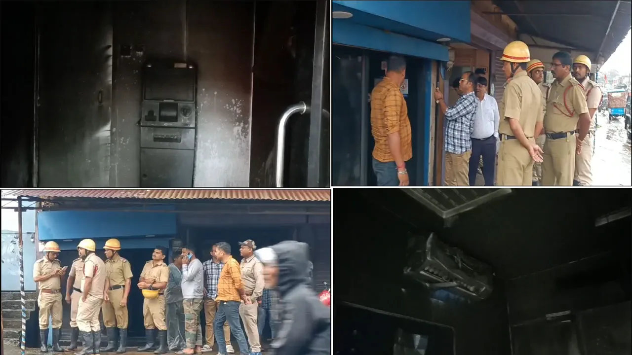 শর্ট সার্কিটের জেরে ভষ্মীভূত এটিএম