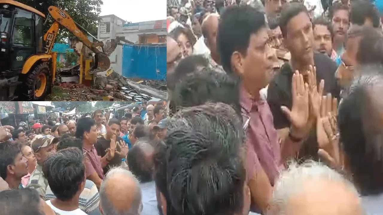 ডিএসপির উচ্ছেদ অভিযানে এবার কি বোমার ভয়ে জব্দ অফিসারেরা ?