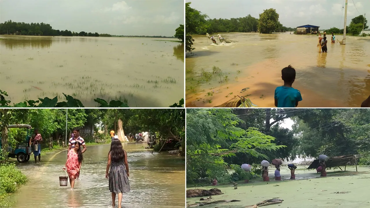 কুনুরের বন্যায় বিপর্যস্ত আউসগ্রাম ও মঙ্গলকোটের একাংশ