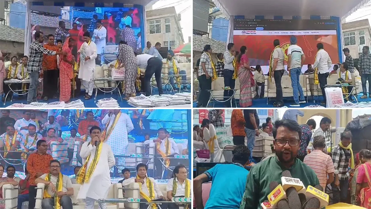 সহস্রাধিক দুস্থ ব্যক্তির হাতে নতুন বস্ত্র তুলে দিল ‘বেঙ্গল প্রেস ক্লাব’