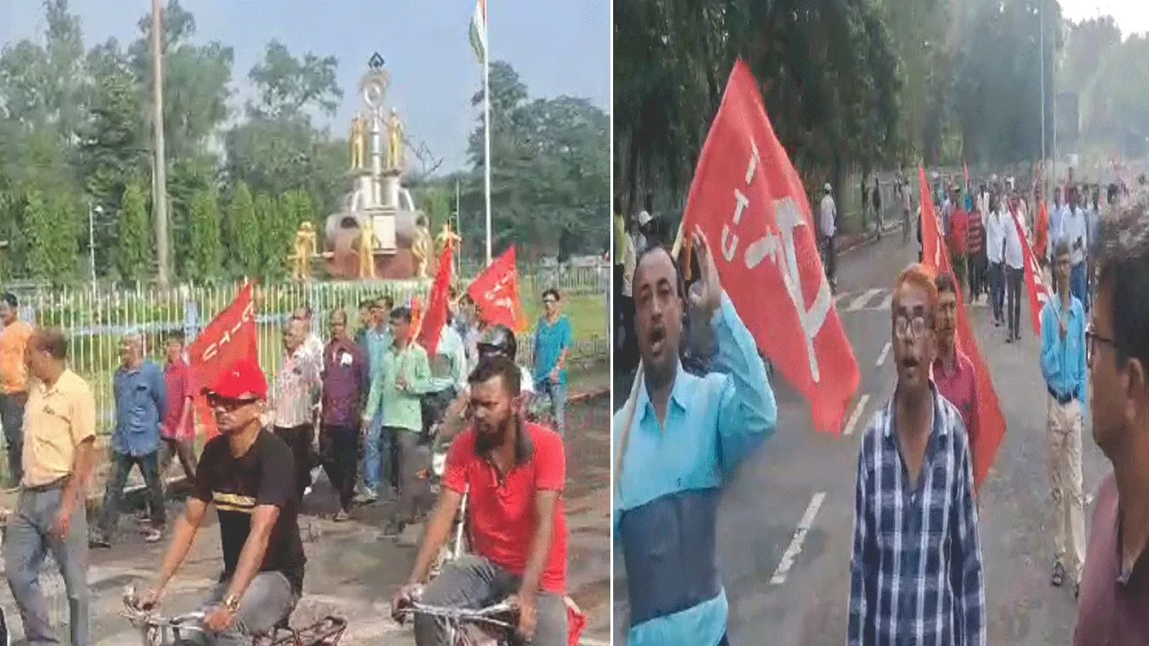 পাঁচটি শ্রমিক সংগঠনে একযোগে ধর্মঘট, প্রভাব দুর্গাপুর ইস্পাতে
