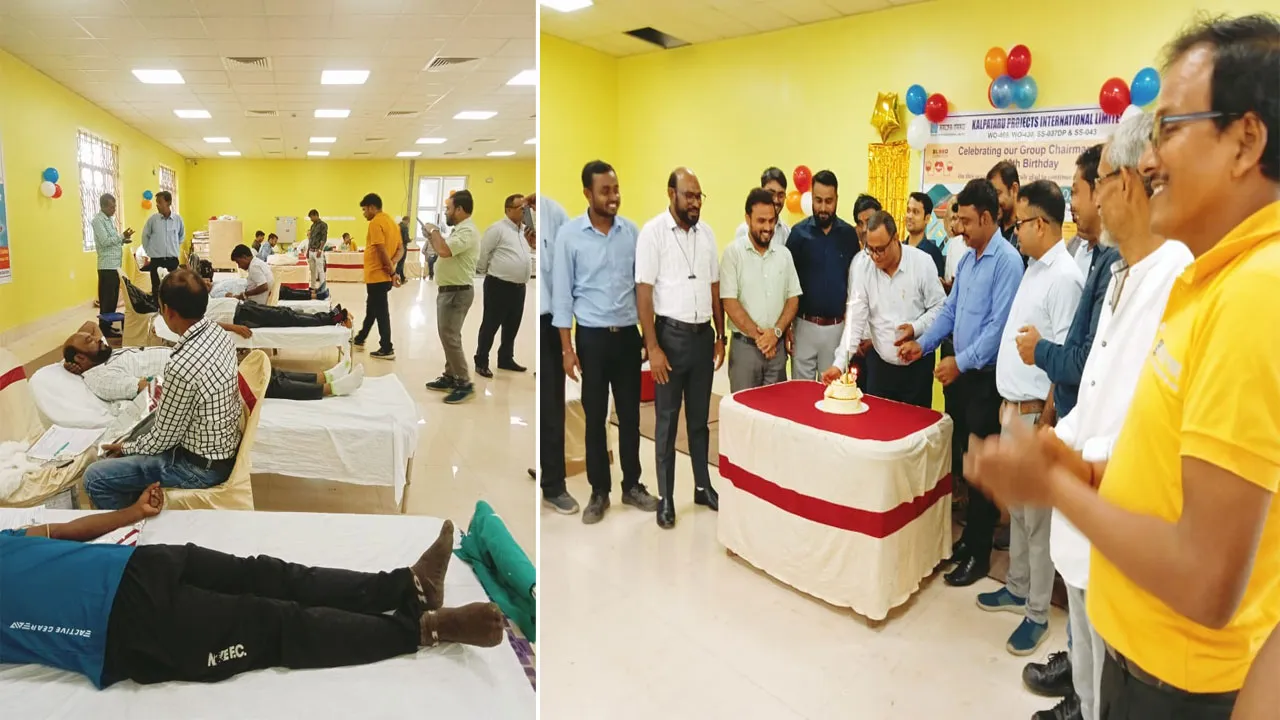 কল্পতরু প্রজেক্টস ইন্টারন্যাশনাল লিমিটেডের পাঁচ হাজার ইউনিট রক্তদান কর্মসূচী