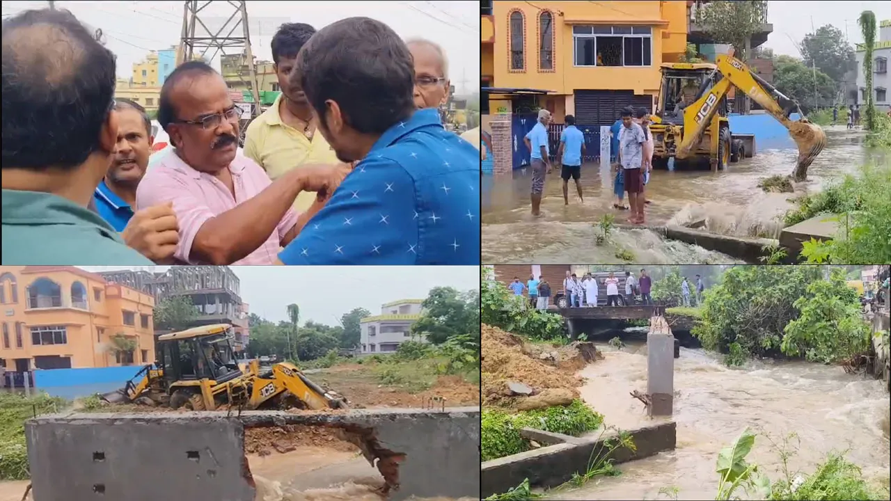 জলমগ্ন দুর্গাপুর, বিক্ষোভে নামলো পুরবাসী
