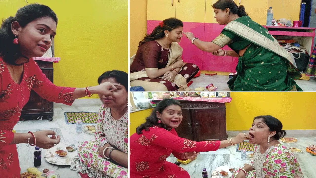 বন্ধু’ফোটায় মেতে উঠল হাওড়ার দুই তরুণী
