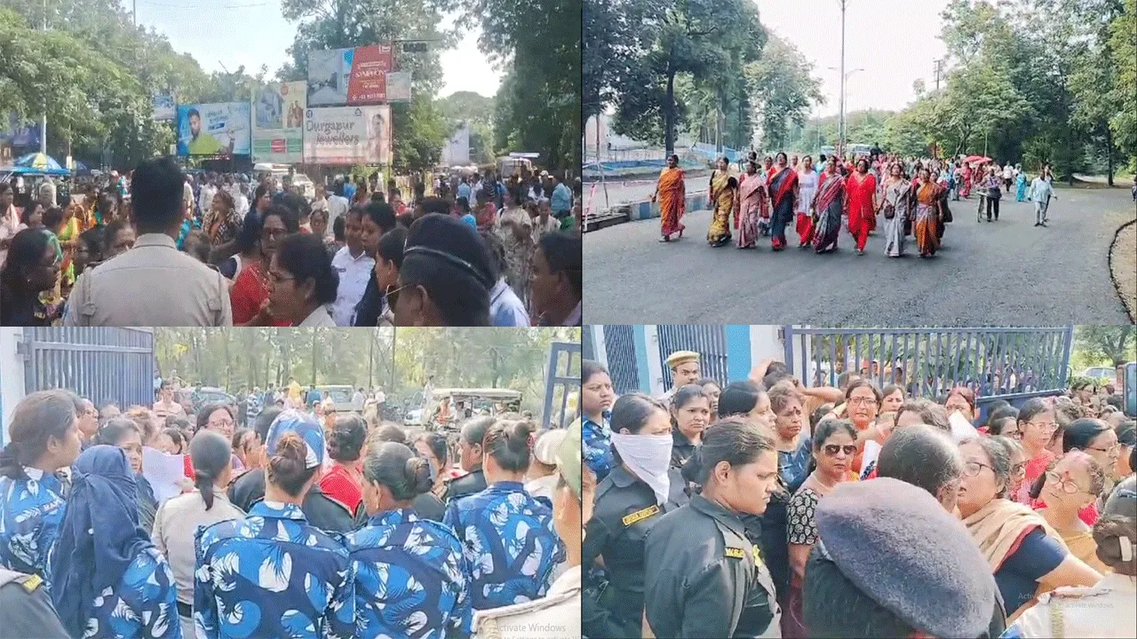 দুর্গাপুরে মহিলা সমবায় ব্যাঙ্কের নির্বাচনের মনোনয়ন জমাকে কেন্দ্র করে হুলুস্থুলু কাণ্ড
