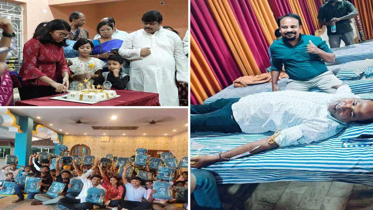 একমাত্র সন্তানের জন্মদিনে একাধিক সমাজ কল্যাণমূলক অনুষ্ঠানের আয়োজন করলেন দুর্গাপুরের ডাক্তার দম্পতি