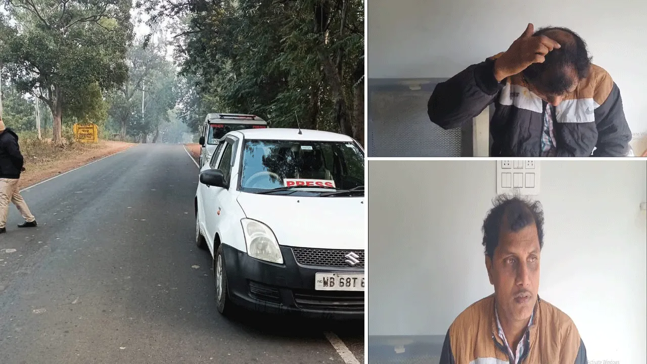 সংবাদপত্রের গাড়িতে দুষ্কৃতী হামলা,ছিনতাই
