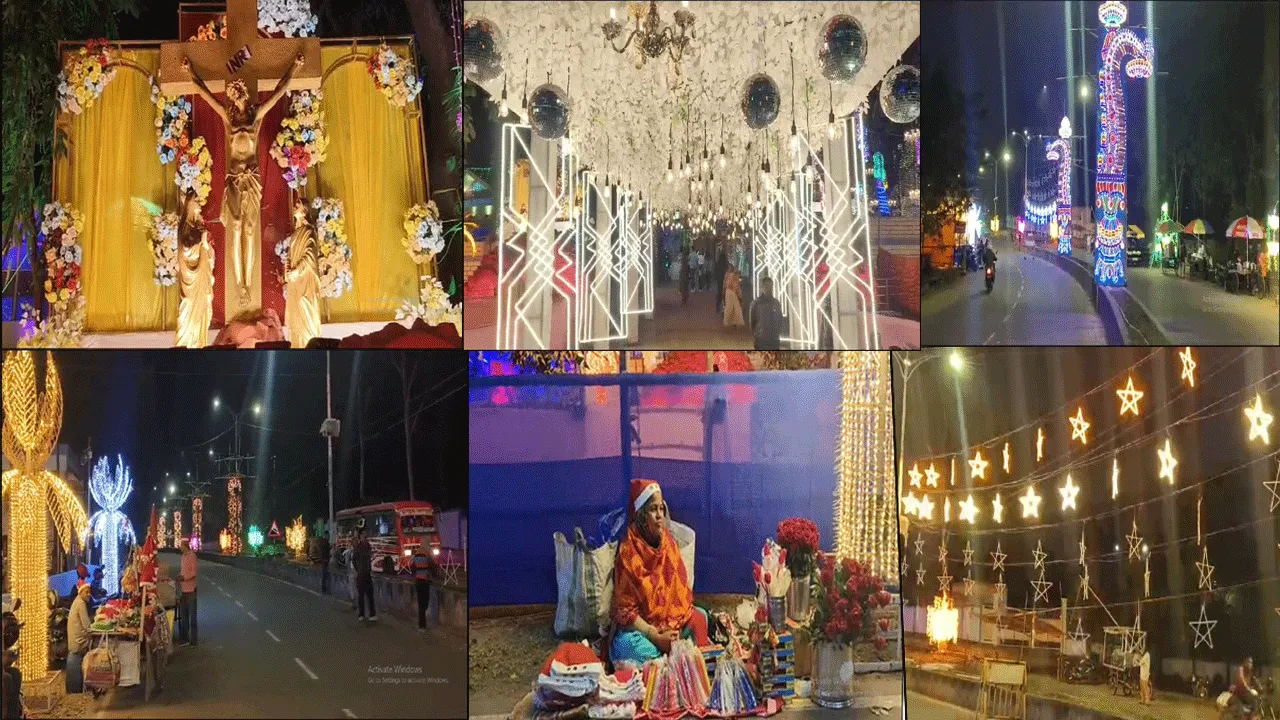 বড়দিন উপলক্ষ্যে সেজে উঠেছে সিটি সেন্টার চার্চ