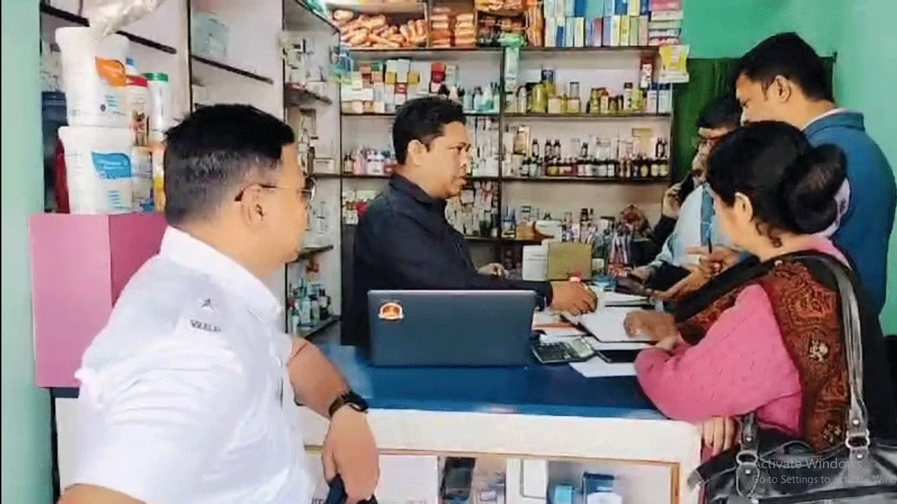 ড্রাগ টাস্ক ফোর্সের অভিযান শহরের একাধিক ওষুধর দোকানে হানা
