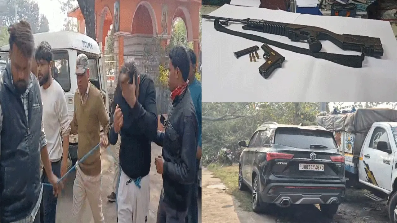 ধাওয়া করে আগ্নেয়াস্ত্র সহ ৭ দুষ্কৃতীকে গ্রেফতার করল পুলিশ
