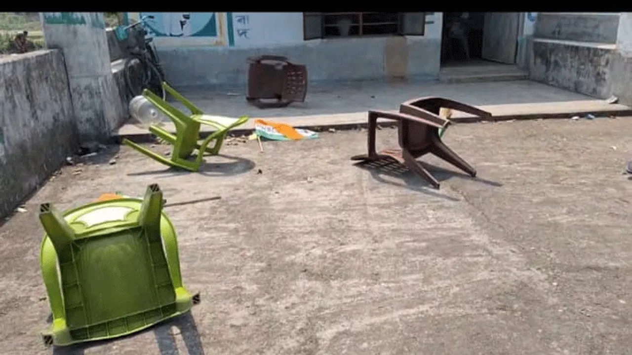 তৃণমূলের শ্রমিক সংগঠনের কার্যালয়ে হামলা ও ভাঙচুরের অভিযোগ দলেরই যুব নেতার বিরুদ্ধে