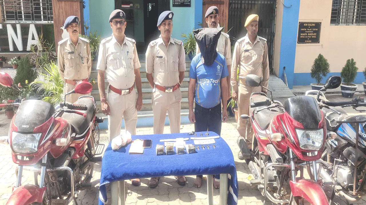 একাধিক চুরি যাওয়া বাইক উদ্ধার ছাতনা পুলিশের, গ্রেফতার মূল চক্রী