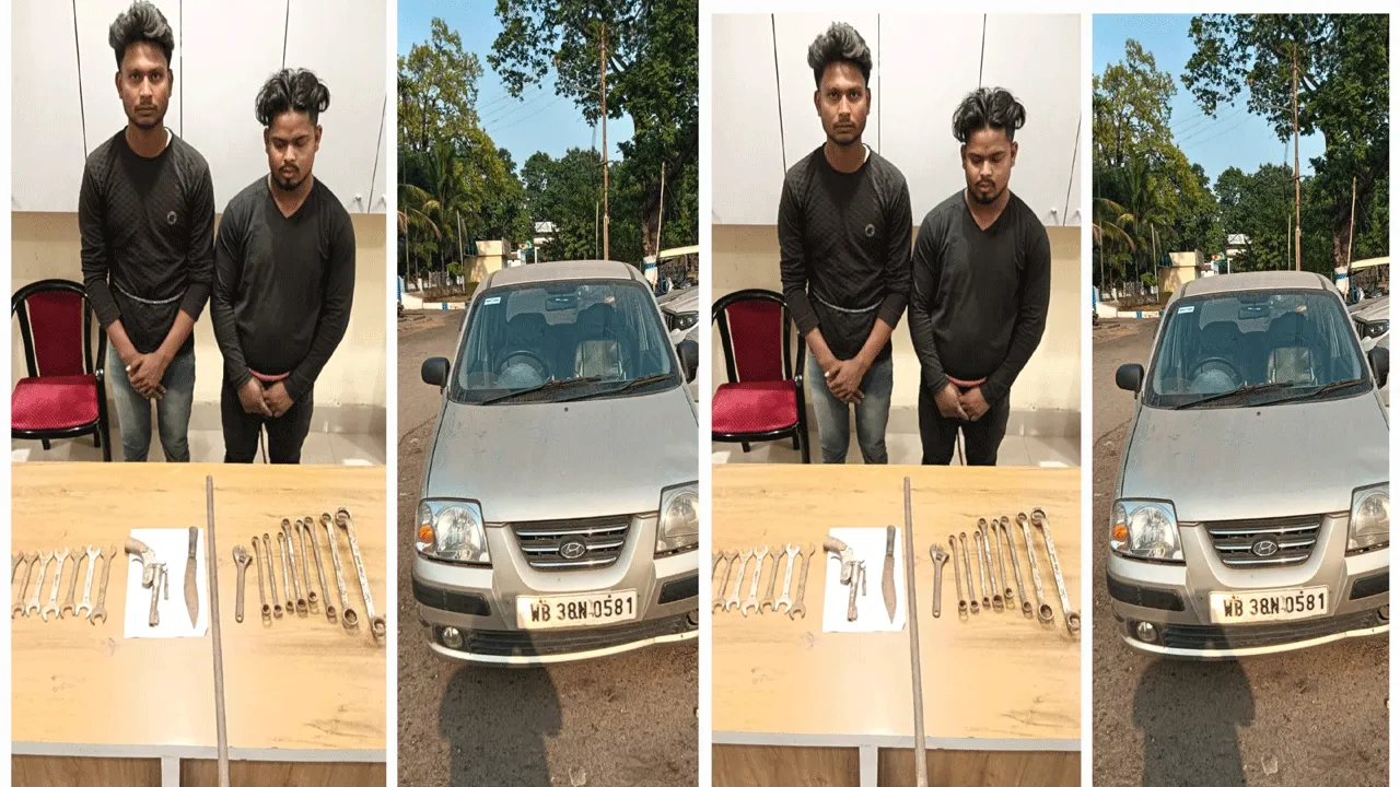 ভোজালি ও আগ্নেয়াস্ত্র নিয়ে ডাকাতির চেষ্টা, দুর্গাপুরে গ্রেফতার দুই