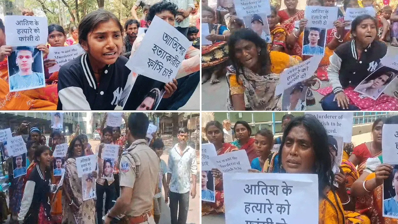 ফাঁসির দাবিতে দুর্গাপুর আদালত চত্বরে বিক্ষোভ, উত্তেজনা
