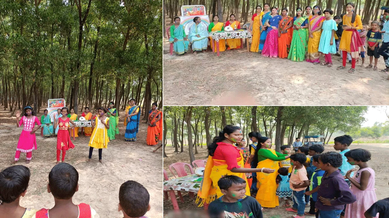 আদিবাসীদের জন্য আয়োজিত হলো বসন্তোৎসব