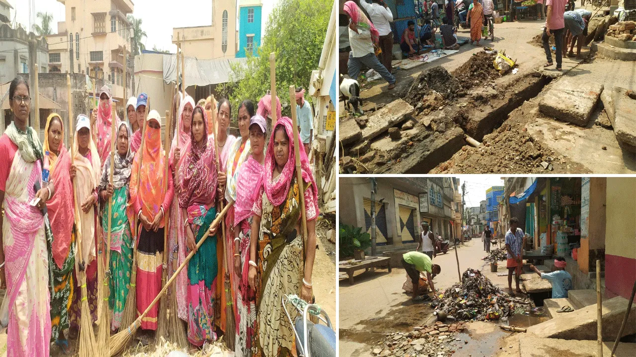 শহরকে পরিচ্ছন্ন রাখতে গুসকরা পুরসভার অর্থবহ উদ্যোগ