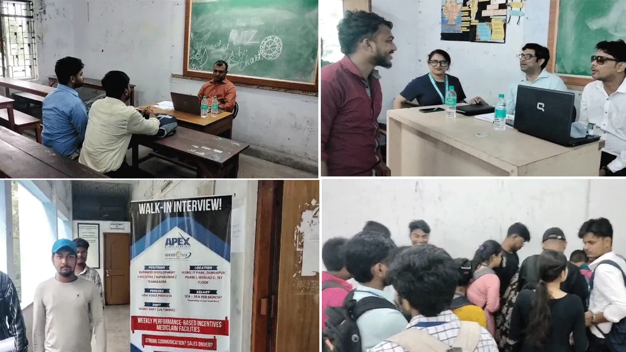 দুর্গাপুরের সরকারি মহাবিদ্যালয়ে অনুষ্ঠিত হলো জব ফেয়ার
