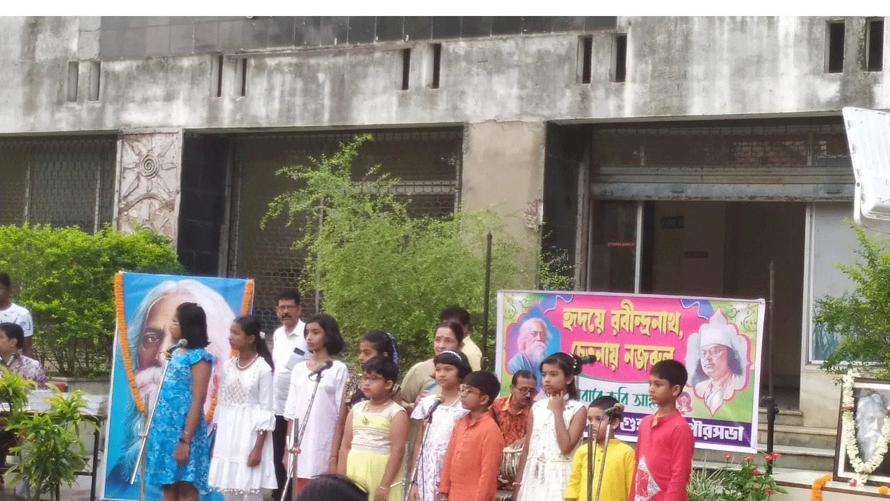 রবীন্দ্র-নজরুল সন্ধ্যায় মেতে উঠল গুসকরাবাসী