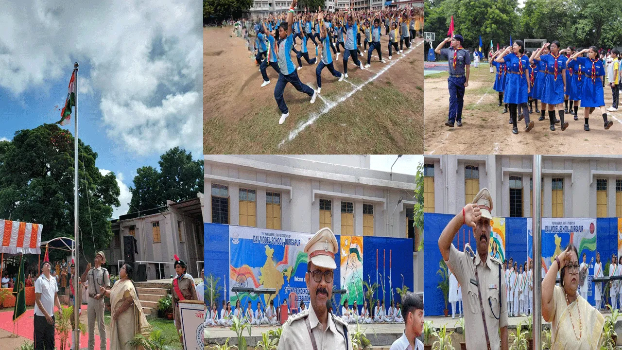 ডিএভি মডেল স্কুলে সাড়ম্বরে পালিত স্বাধীনতা দিবস