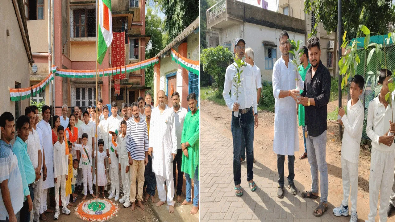স্বাধীনতা দিবসে চারাগাছ বিতরণ করল গুসকরাবিষাণ ক্লাব
