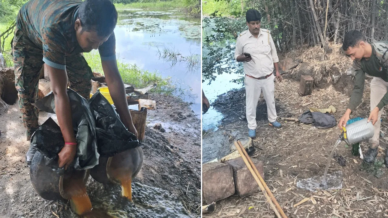 ছাতনার এক গ্ৰামে চোলাই মদের ঠেক ভাঙলো আবগারি দপ্তর