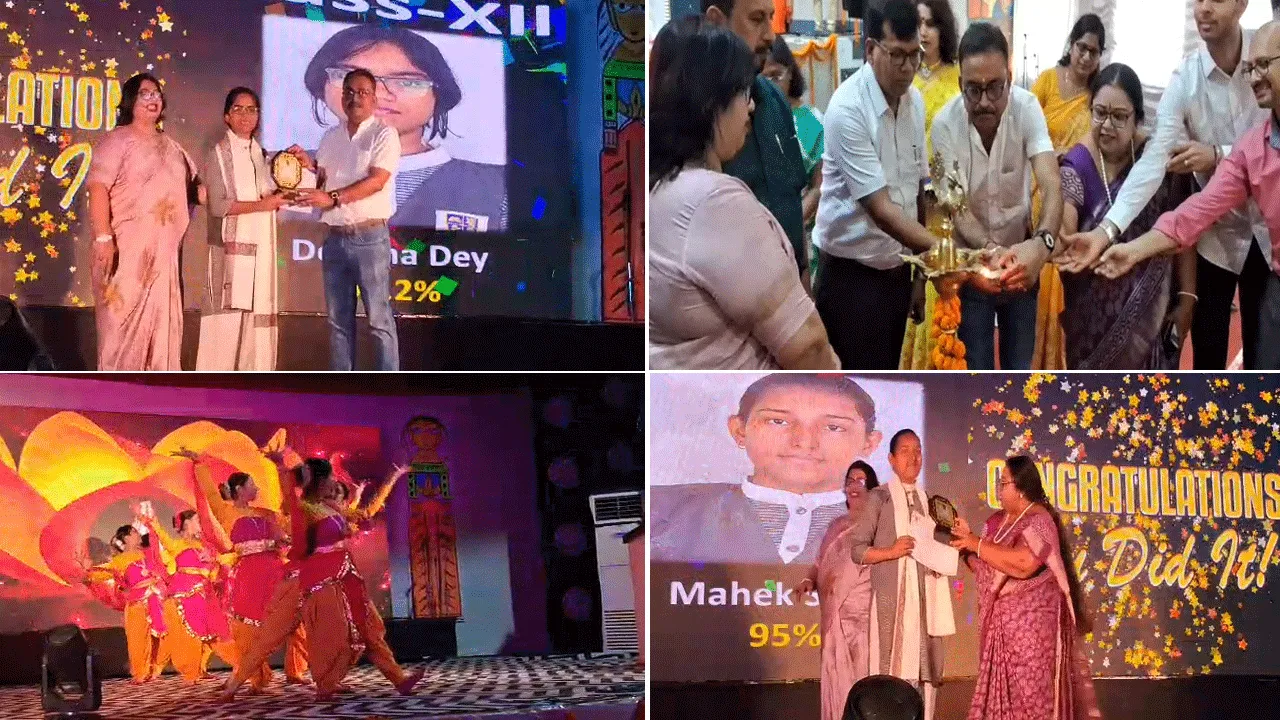 দুর্গাপুর পাবলিক স্কুলের কৃতী ছাত্র-ছাত্রীদের সংবর্ধনা
