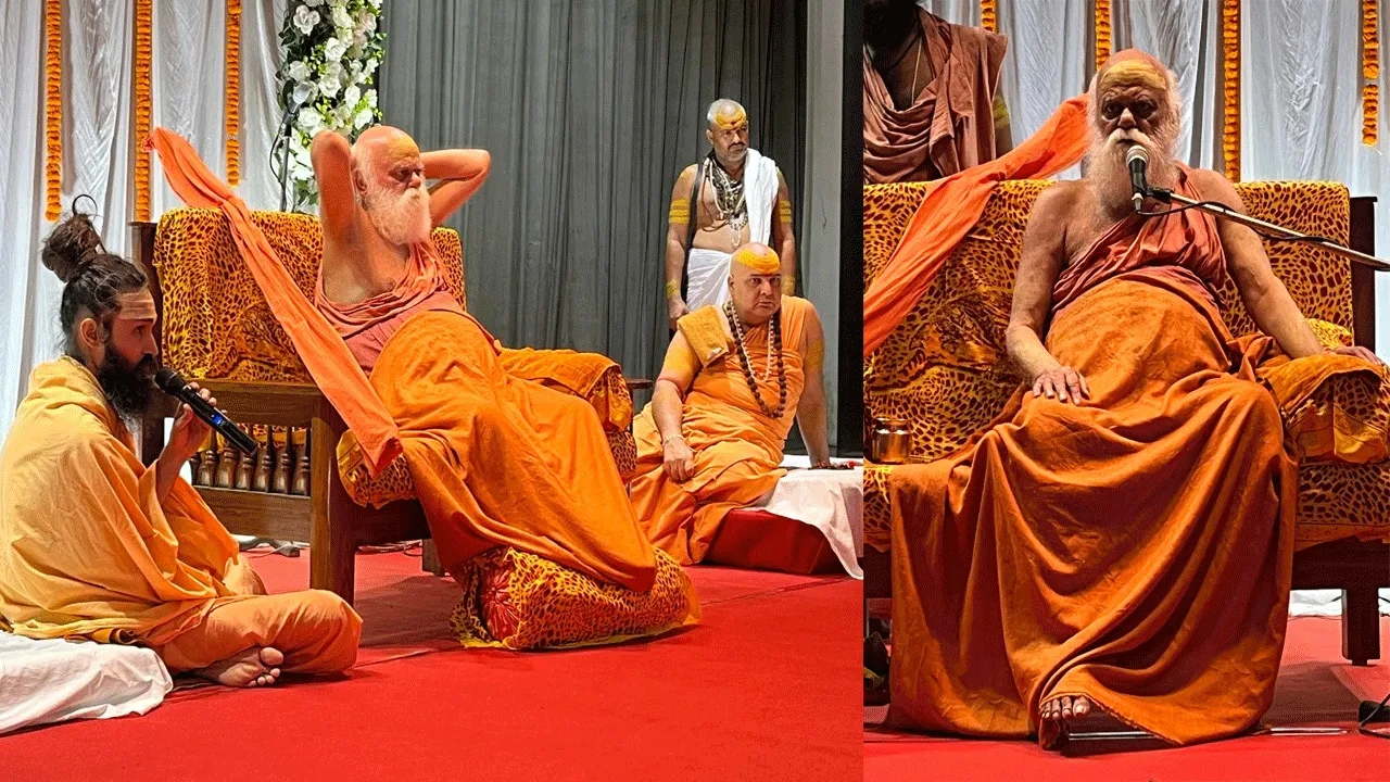 পুরী পীঠাধীশ্বর শ্রীমদ্ জগৎগুরু শঙ্করাচার্যের আগমনে শিক্ষাঙ্গন উল্লসিত