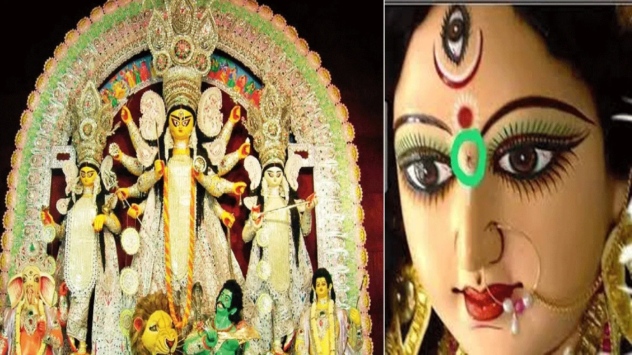 দেবী দুর্গার মুখে কেন এই মাকড়সার চিহ্ন?