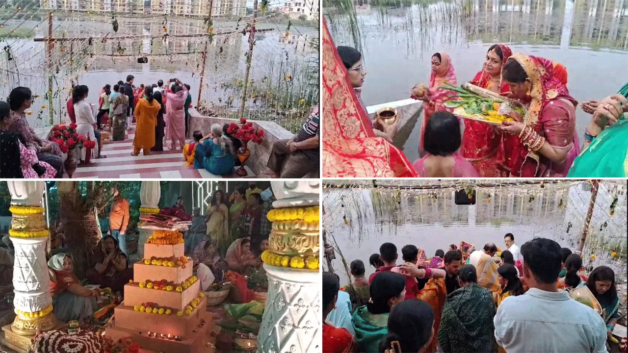 অম্বুজা ছট পূজা সেবা সমিতির উদ্যোগে পালিত হল ছট উৎসব