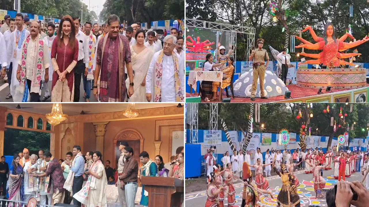 দুর্গাপুরে পুজো কার্নিভালে বর্ণাঢ্য অনুষ্ঠান