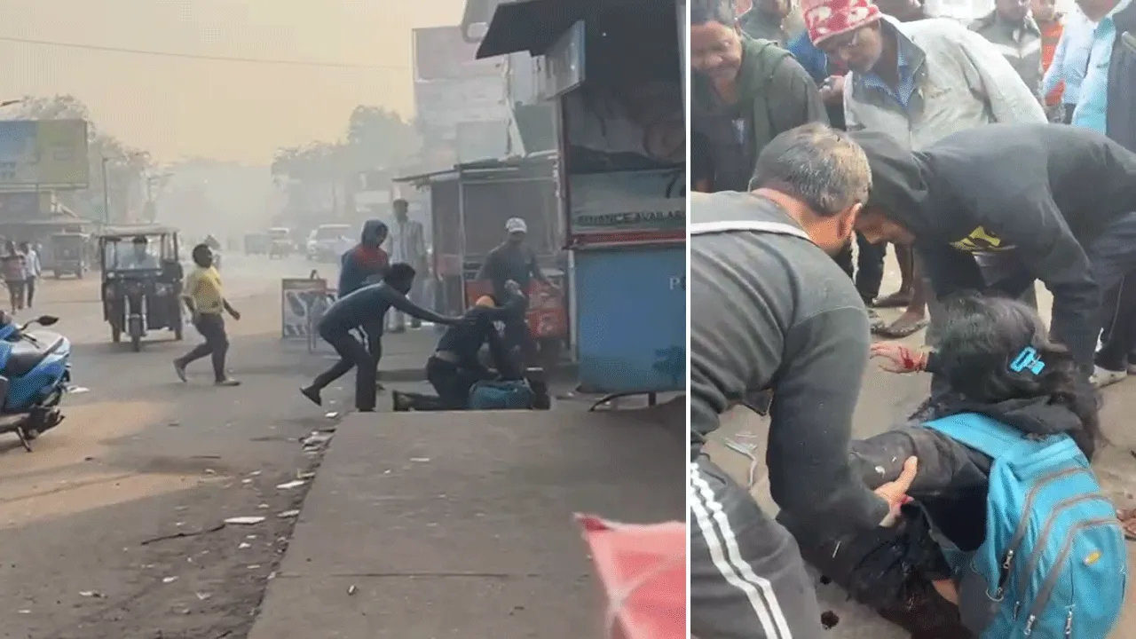 প্রকাশ্য দিবালোকে স্ত্রীকে ছুরি দিয়ে কোপাল মদ্যপ স্বামী