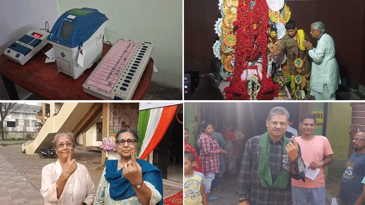 দুর্গাপুরে শান্তিপূর্ণভাবেই চলছে ভোটগ্রহণ