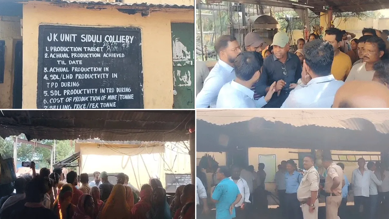 তীব্র দাবদাহের মধ্যে নেই জল, কোলিয়ারীর উৎপাদন বন্ধ করে বিক্ষোভ