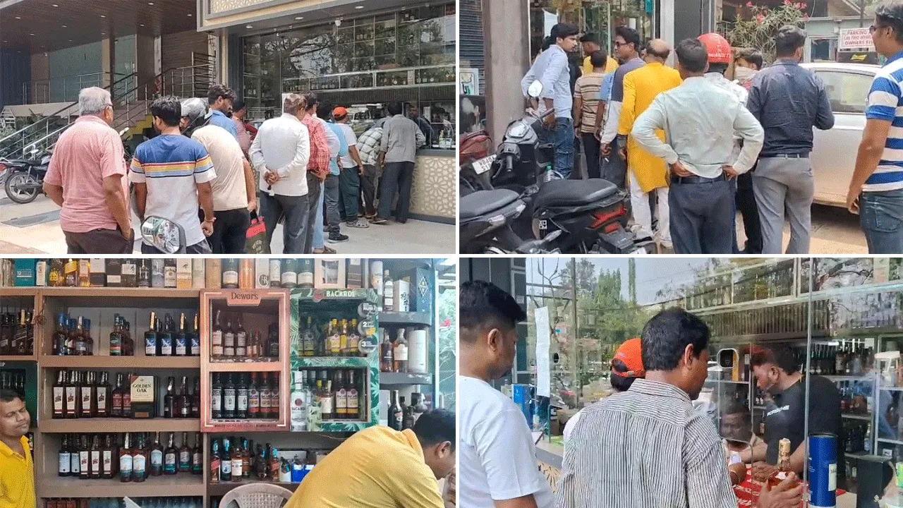 টানা চারদিন বন্ধ থাকার পর খুললো মদের দোকান