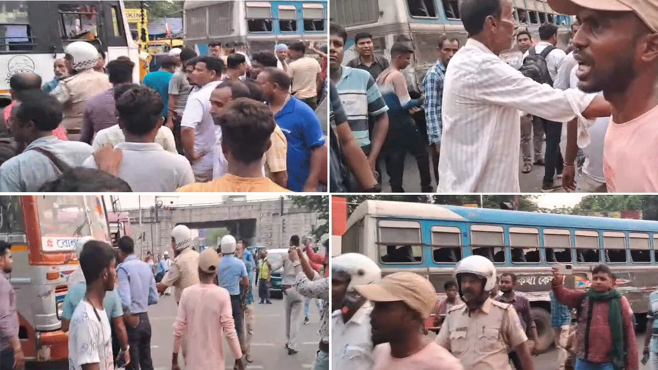 দুর্গাপুরে তৃণমূল কর্মীদের বিরুদ্ধে বাস থেকে তোলা আদায়ের অভিযোগ, আটক ২