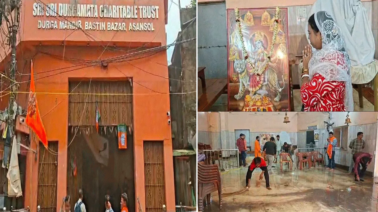 দীর্ঘ প্রতীক্ষার অবসান: খুলল বস্তিন বাজারের দুর্গা মন্দির