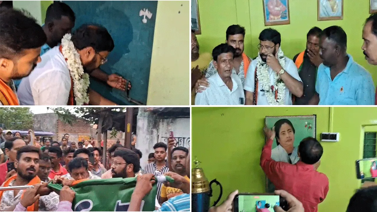 দলীয় কার্যালয় ফেরালেন নির্বাচিত বিধায়ক, আবেগে কাঁদলেন তৃণমূল কর্মী