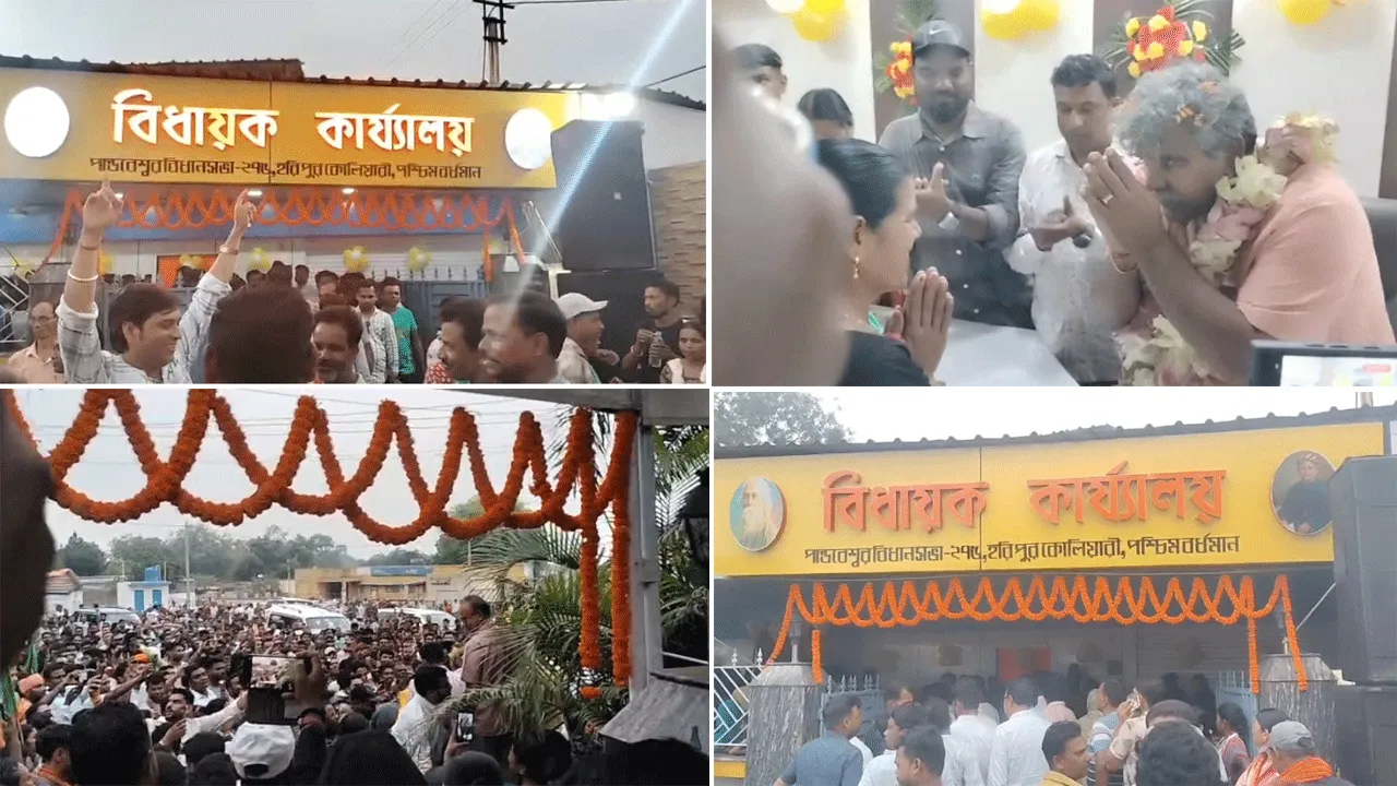 পাণ্ডবেশ্বরে পুরনো কার্যালয় পুনরুদ্ধার করলেন জিতেন্দ্র তিওয়ারি