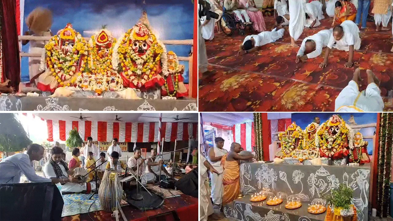 দুর্গাপুরের ইসকন মন্দিরে মহাসমারোহে পালিত স্নানযাত্রা মহোৎসব