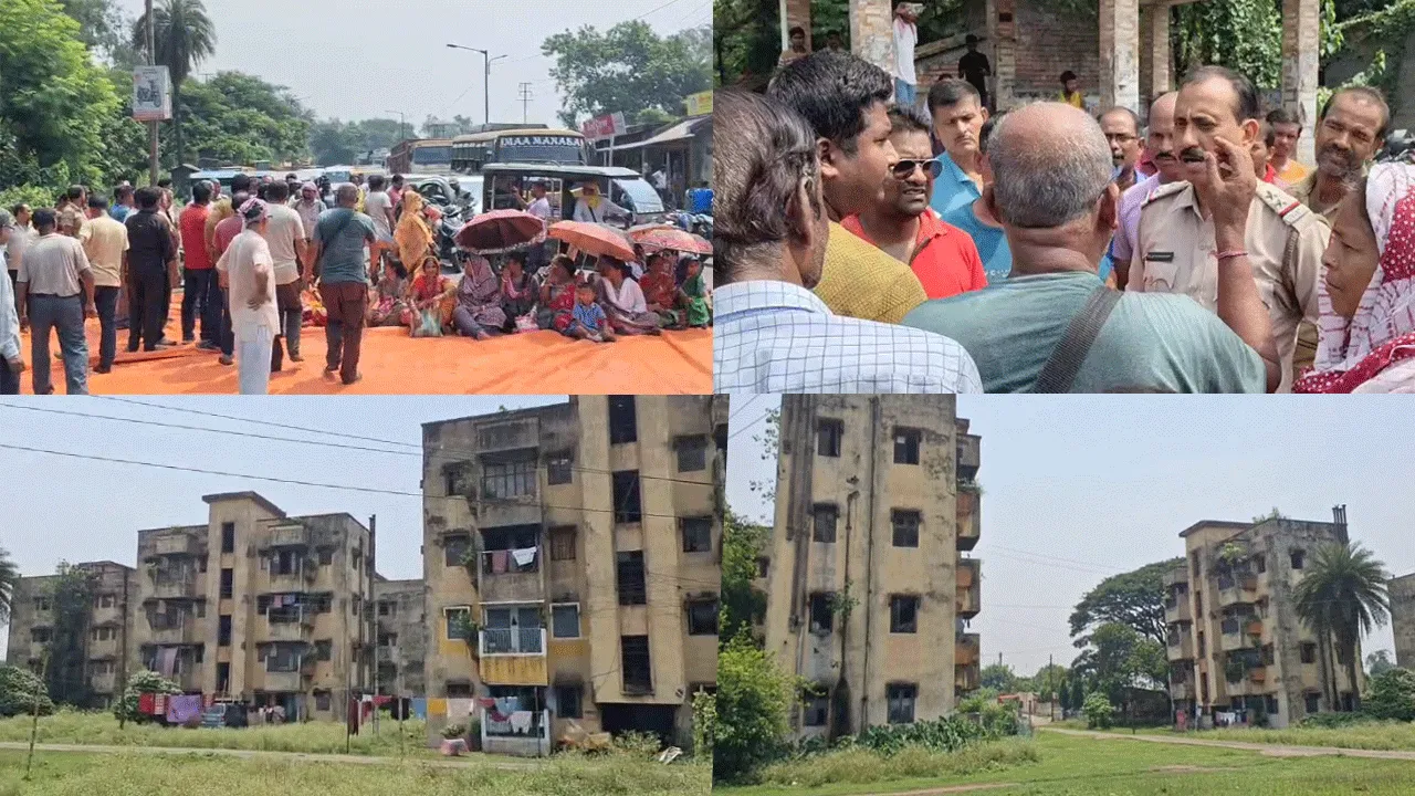 জল ও বিদ্যুৎ সংকট, রাস্তা অবরোধ বাসিন্দাদের