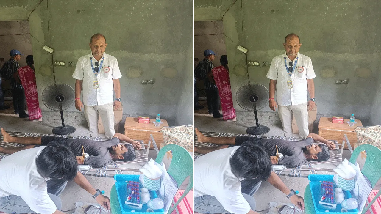 বিশ্ব রক্তদাতা দিবসে গুসকরায় স্বেচ্ছায় রক্তদান শিবির​