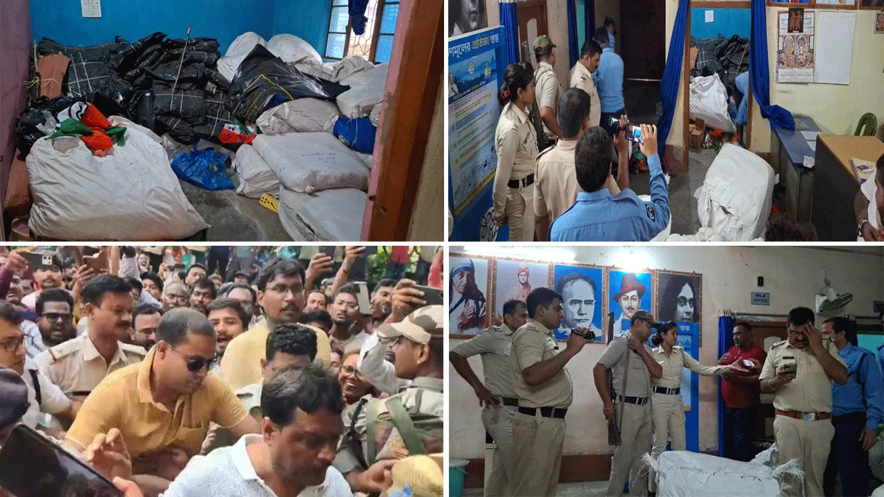 তৃণমূল জেলাসভাপতির পর এবার তৃণমূল বিধায়কের কার্যালয় থেকে সরকারি ত্রাণ সামগ্রী উদ্ধার