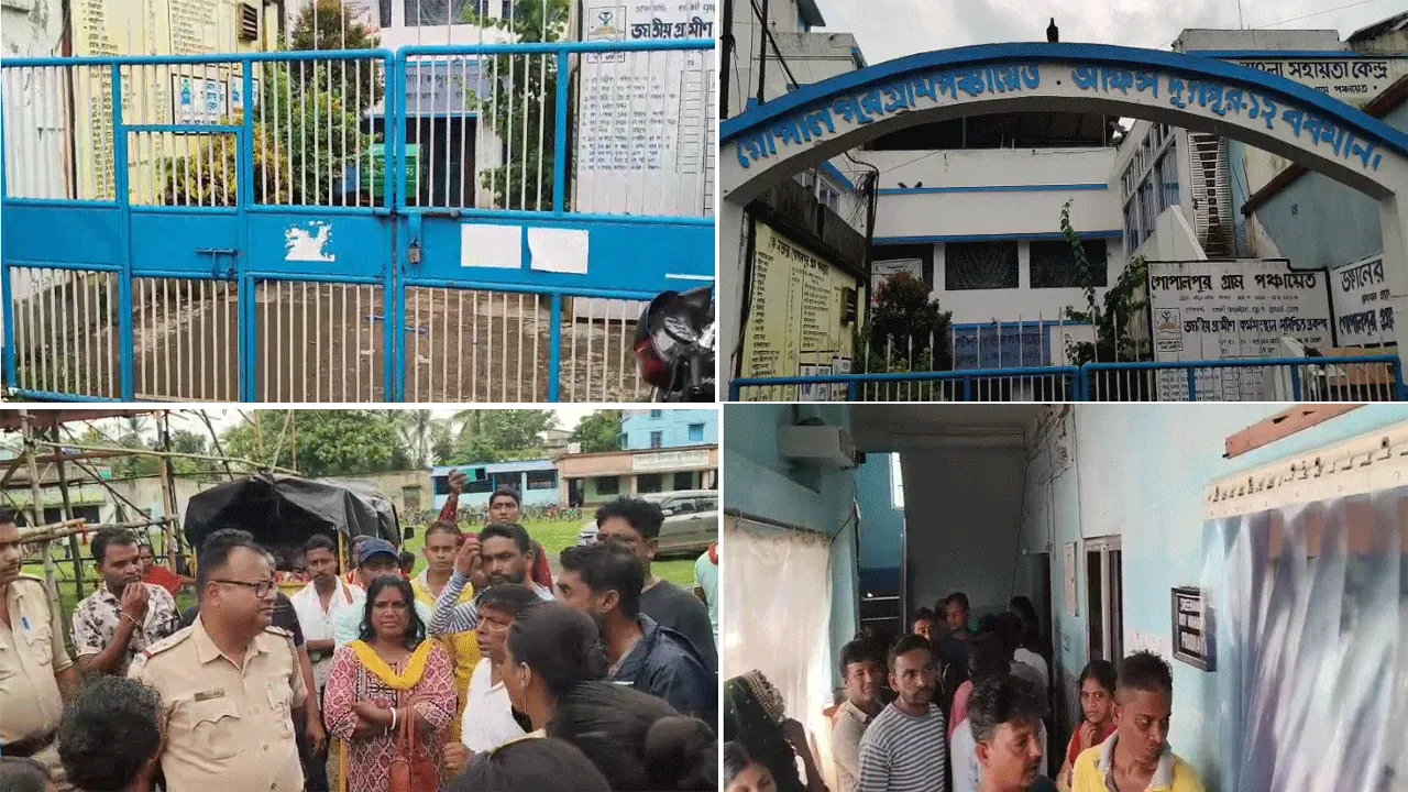 পরিষেবা না মেলায় প্রধান ও উপপ্রধানকে লক্ষ্য করে ছোড়া হল ডিম