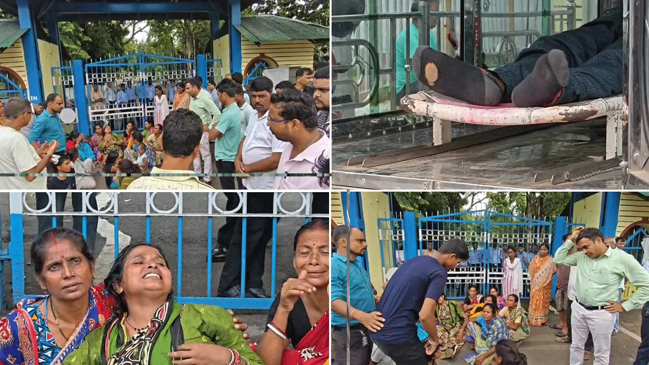 ইস্কোর ঠিকা শ্রমিকের মৃত্যুতে ক্ষতিপূরণ ও চাকরির দাবিতে বিক্ষোভ