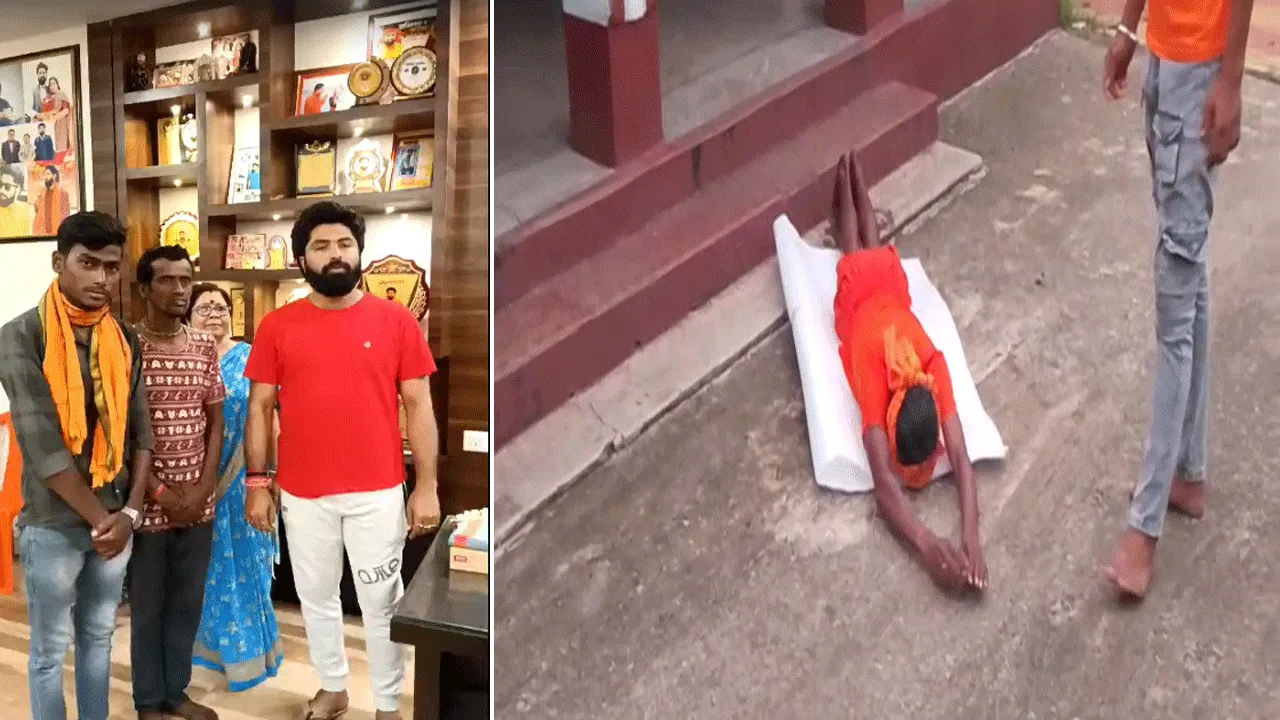 ভক্তি ও প্রতিশ্রুতির অনন্য নজির: বারাবনি থেকে তারকেশ্বর দণ্ডী কেটে চলেছেন বীরেশ